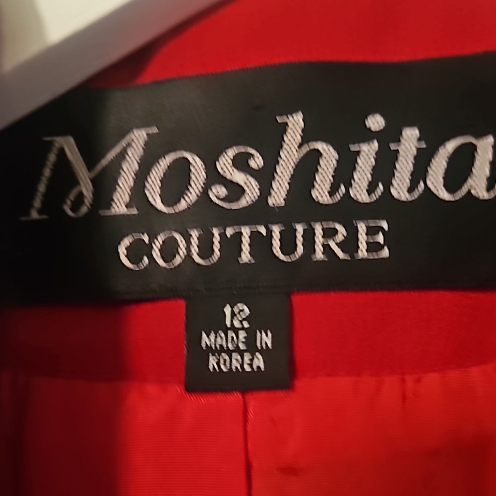 Moshita Couture blazer red 12 - Picture 2 of 8